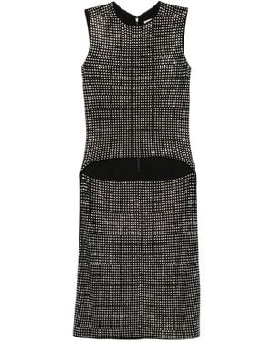 Alexander Wang Crystal-Embellished Asymmetric Top - Black