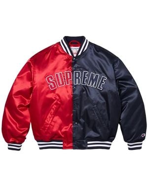 Supreme Champion Varsity Bomber Jacket - Red