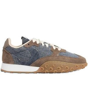 Marine Serre Paneled Sneakers - Blue