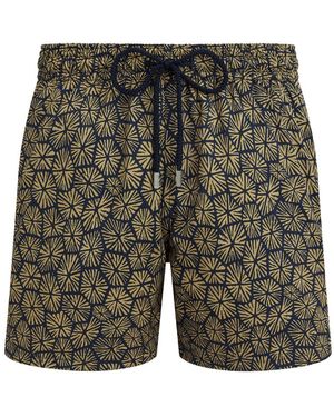 Vilebrequin Carapaces-Print Swim Shorts - Grey