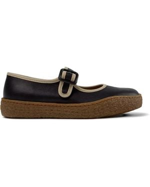 Camper Peu Terreno Buckle-Fastening Ballet Flats - White