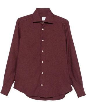 Eleventy Camisa Con Botones - Morado