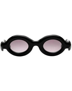 Paloceras Pebble Rx Round-Frame Sunglasses - Black