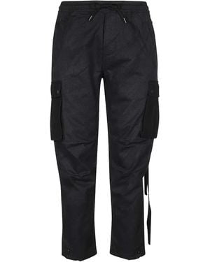 Maharishi Elasticated-Waistband Cargo Pants - Blue