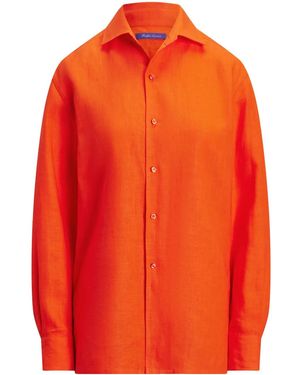 Ralph Lauren Chemise En Lin - Orange