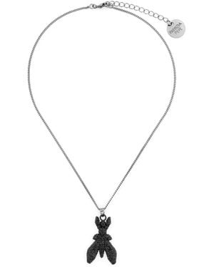 Patrizia Pepe Collar Fly Con Apliques De Strass - Neutro