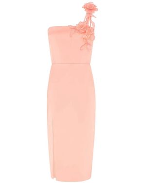 David Koma Asymmetric Midi Dress - White