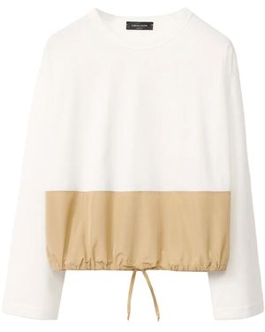 Fabiana Filippi Colour-Block T-Shirt - Natural