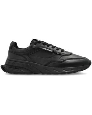 DSquared² Sprinter Leather Trainers - Black