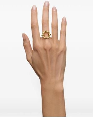 Poche Paris Harmony Knot-Detail Ring - White