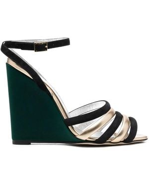 La DoubleJ Wedge-Sandalen 135Mm - Schwarz