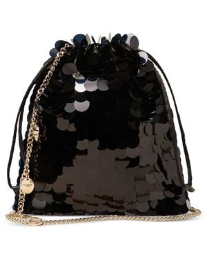 Twinset Clutch Con Paillettes - Nero