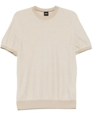 BOSS ニット Tシャツ - ナチュラル