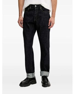 Benetton Button-Fastening Jeans - Black