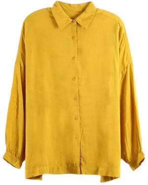 Casey Casey Chemise Boutonnée Squarbi À Manches Longues - Yellow