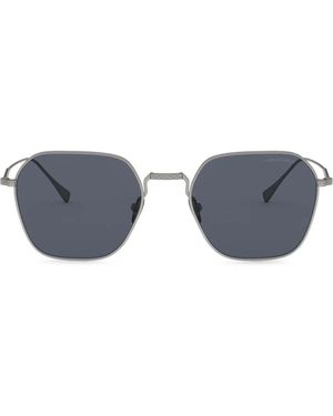 Giorgio Armani Sonnenbrille Mit Eckigem Gestell - Blau