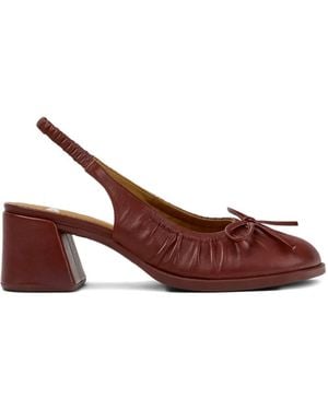 Camper Kora Bow-Detail Court Shoes - Brown
