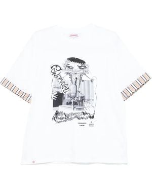 Charles Jeffrey X Abbey Read Printed T-Shirt - White