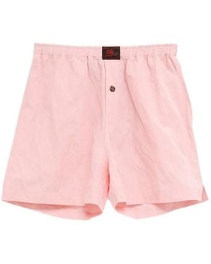 Willy Chavarria Logo-Patch Boxers - Pink