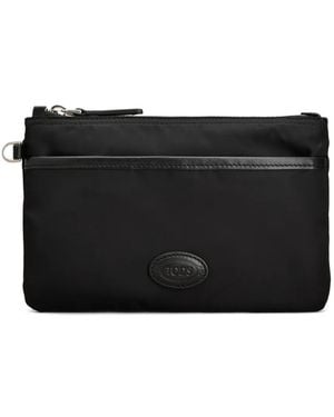 Tod's Clutch mit Reißverschluss - Schwarz