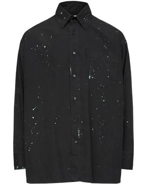 MM6 by Maison Martin Margiela ペイント シャツ - ブラック
