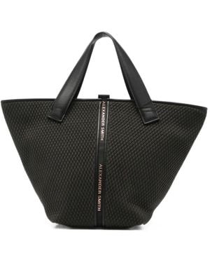 Alexander Smith Mittelgroße Lauren Tote Bag Mit Logo - Schwarz