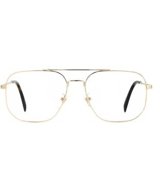David Beckham Square-Frame Glasses - White