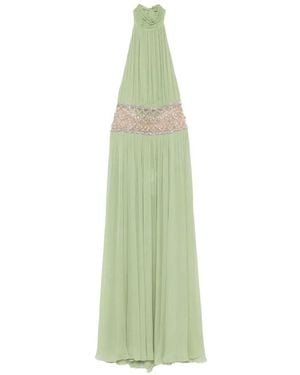 retroféte Kreeli Crystal-Embellished Maxi Dress - Green