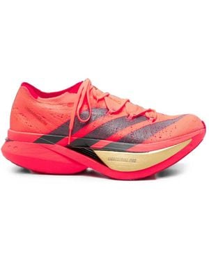 adidas Adizero Prime X3 Strung Lace-Up Sneakers - Pink