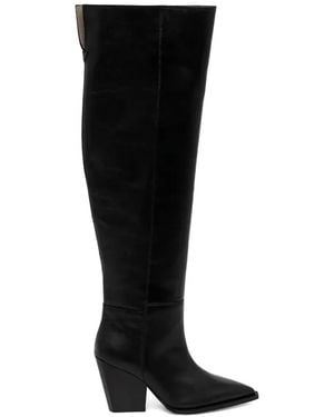 AllSaints Cuissardes Reina En Cuir - Black