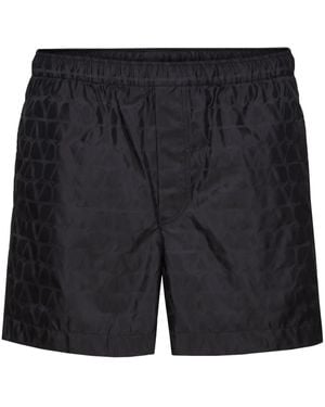 Valentino Garavani Toile Iconographe Swim Shorts - Black