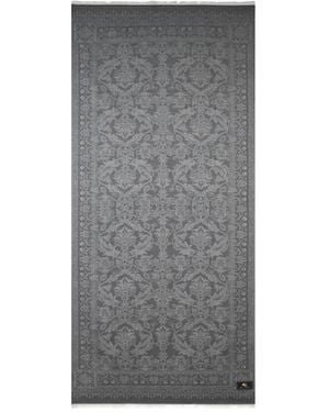 Etro Paisley Design Fringed Scarf - Gray
