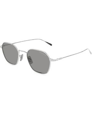 Montblanc Lunettes De Soleil À Monture Géométrique - White