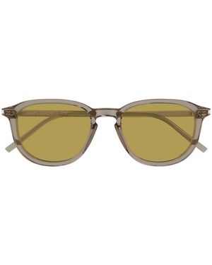 Saint Laurent Round-Frame Sunglasses - Green