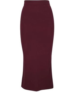 Dorothee Schumacher Elastic-Waistband Midi Skirt - Red