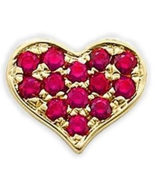 Robinson Pelham 14K Ruby Heart Earring - Red