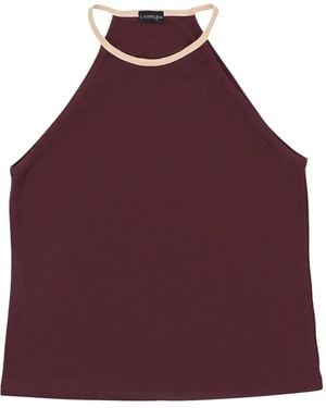 CALLIPYGIAN Halterneck Tank Top - Purple