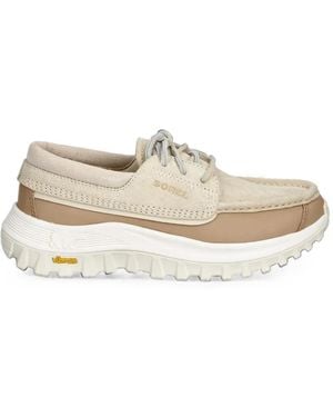 Sorel Callsign Northwater Lace-Up Suede Loafers - White