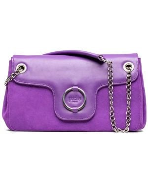 Poche Paris Logo-Debossed Tote Bag - Purple