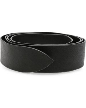 Cortana Grained-Texture Belt - Black
