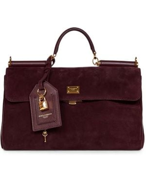 Dolce & Gabbana Medium My Sicily Handbag - Purple