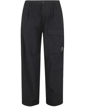 C.P. Company Pocket-Lens Cargo Trousers - Black