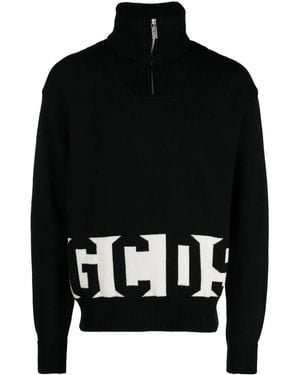 Gcds Logo Turtle Neck - Black
