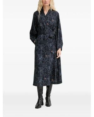Munthe Gitalu Floral Midi Dress - Black