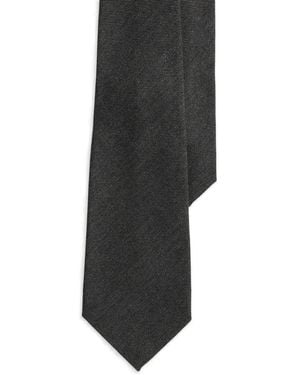 Ralph Lauren Cashmere-Twill Tie - Black