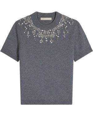 Vanessa Bruno Helmine Crystal-Embellished Jumper - Grey