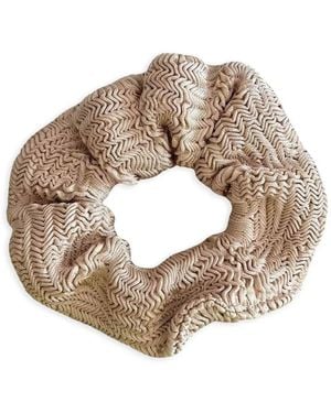 Paramidonna Textured Scrunchie - Metallic