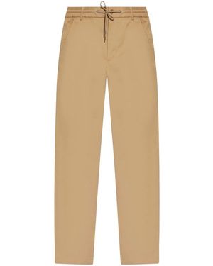 Moncler Cotton Trousers - Natural