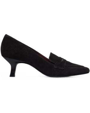 Bernardo Safi Penny Loafer Court Shoes - Black