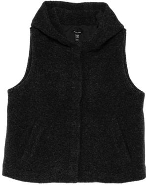 Eileen Fisher Chaleco Con Capucha - Negro